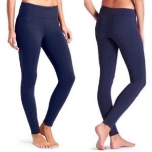 ATHLETA Metro Classic Straight Leg Navy Yoga Pants Leggings Size Small